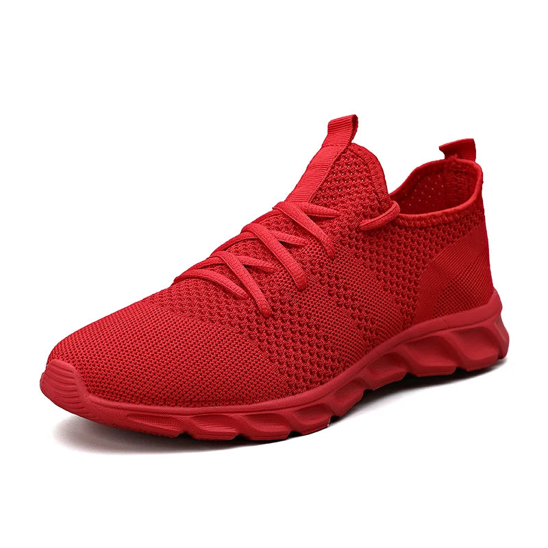 Men's Running Shoes Soft Soles Wear-Resistant Breathable Sports Shoes Mesh Outdoor Fashion Big Size Tennis Shoes for Men