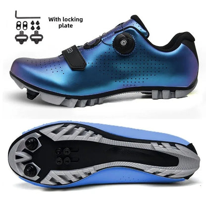 Unisex Road And Mountain Bike Lock Shoes Outdoor Pedal Assisted Bicycle Riding Shoes Cross-Border New Model Sports Entertainment