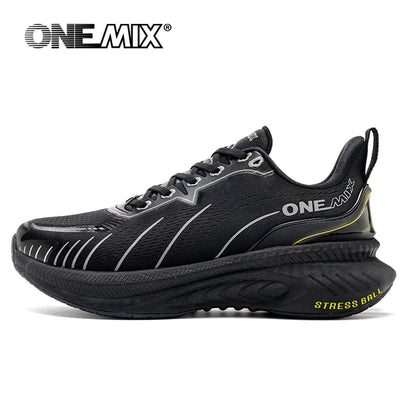 Zapatillas de running ONEMIX con nueva amortiguación para hombre, aptas para corredores de peso elevado, deportivas con cordones para mujer, antideslizantes, de exterior, zapatillas atléticas masculinas
