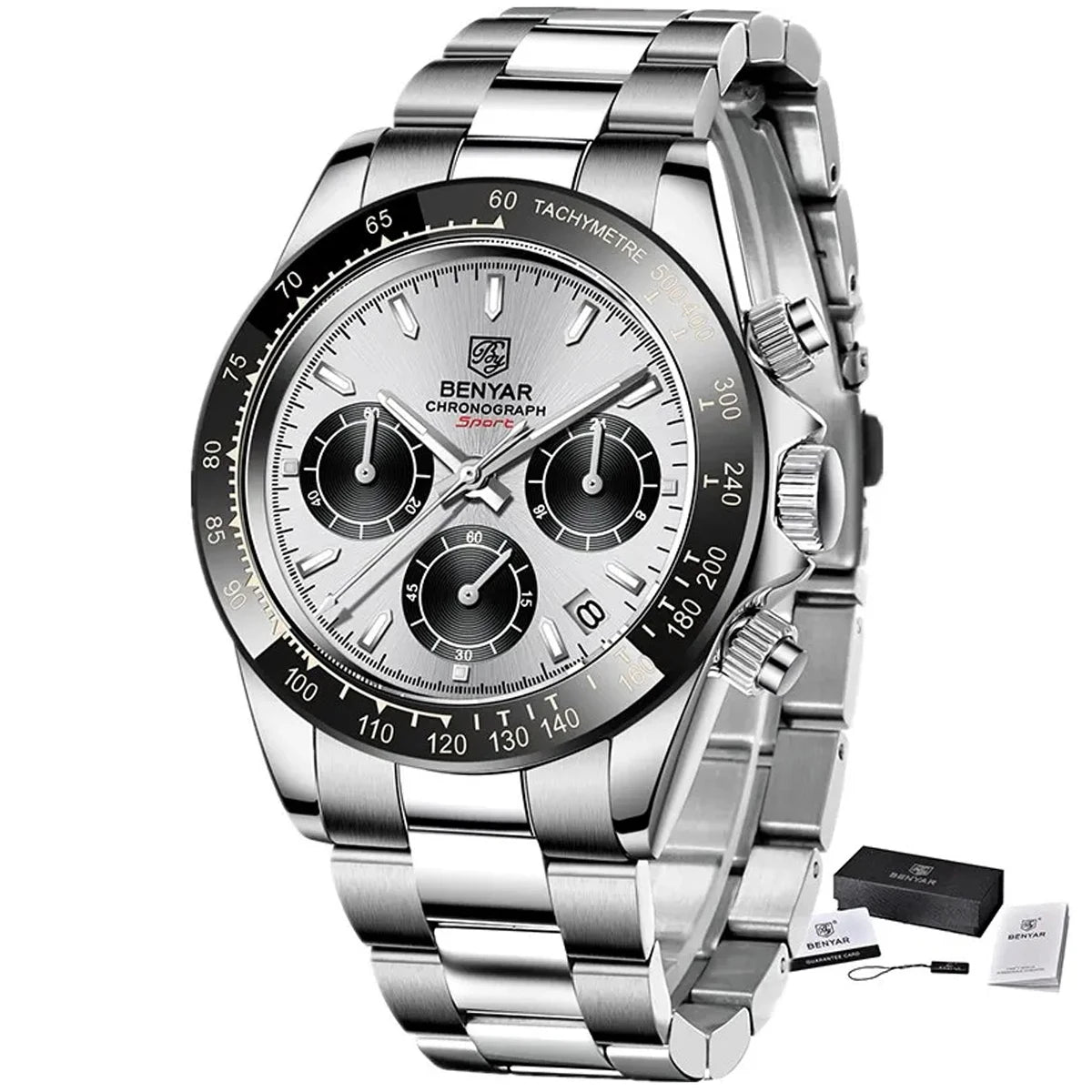 Relojes Hombre 2026 BENYAR New  Watches Men Luxury Brand Chronograph Male Sport Watches Waterproof Stainless Steel Quartz  Watch