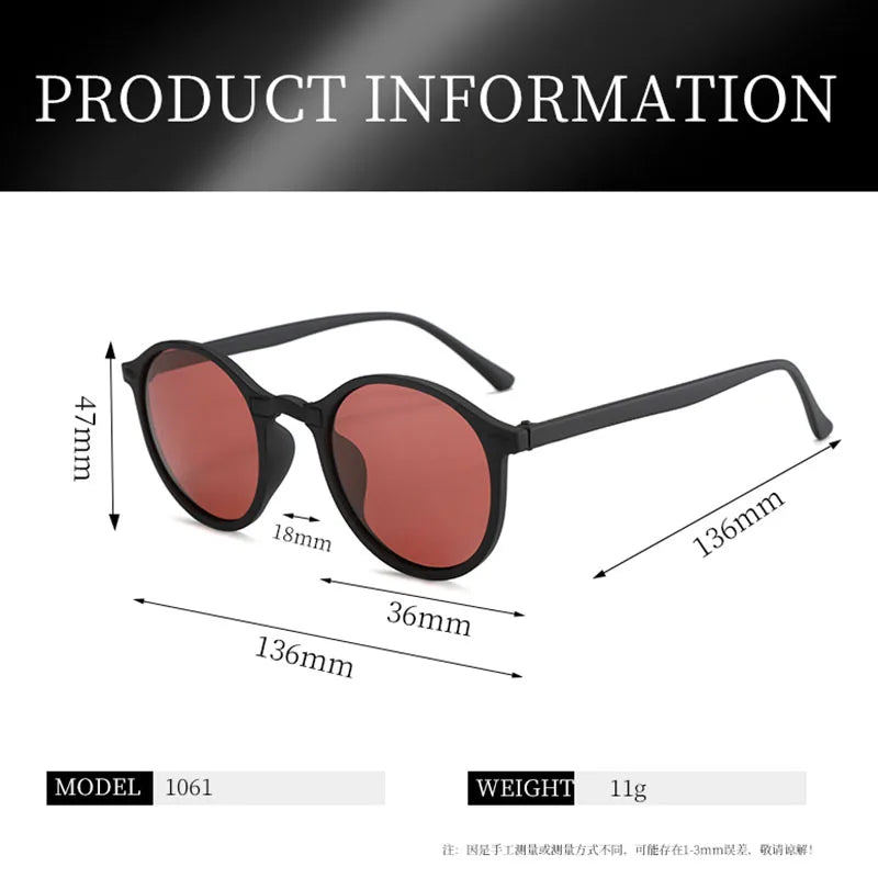 Ochelari de soare polarizați pentru bărbați și femei, ochelari de soare rotunzi, ochelari de soare UV400, ochelari de soare