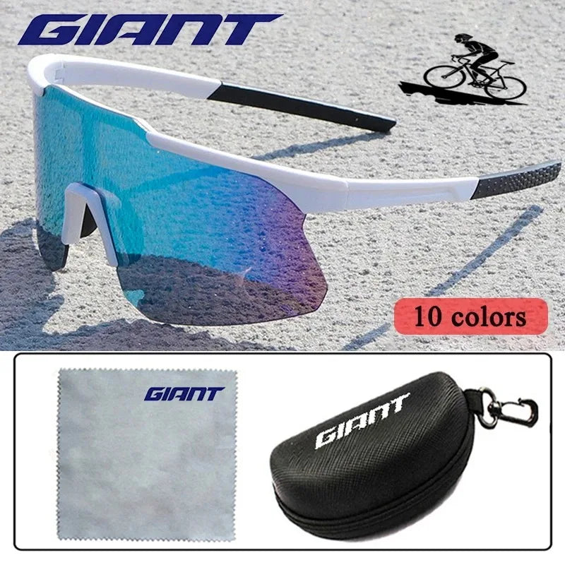 ochelari de soare uriași pentru ciclism, pentru bărbați și femei, MTB, bicicletă de șosea, ochelari de soare pentru ciclism, lentile pentru activități în aer liber, cu husă, ochelari de protecție pentru ciclism