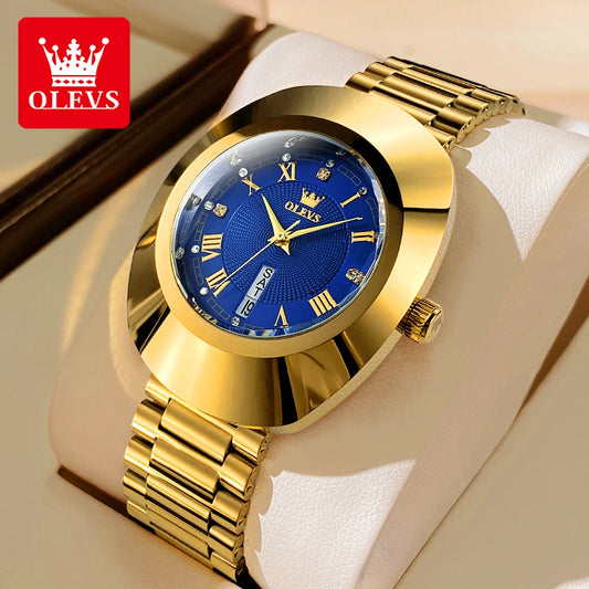 OLEVS Watch Luxury Woman Elegant Quartz Watch Scale Waterproof Luminous Automatic Week Date Ladies Watch Fashion Dress 7008