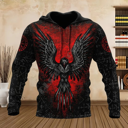 Tatuointilohikäärme-svetarit kevääseen ja syksyyn, 3D-kuviointi, miesten hupulliset pitkähihaiset hupparit, unisex-streetwear, rennot svetarit miehille