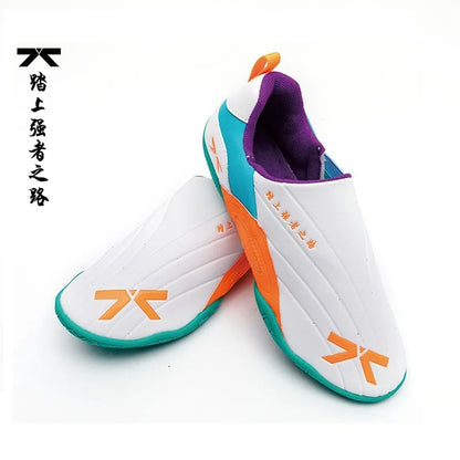 Firmway Professional Taekwondo Shoe for Unisex Soft Sole Kids Kung Fu Comfortable Men Women Tai Chi Karate Shoes White Sneakers
