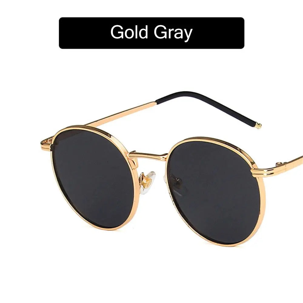 Ochelari de soare la modă pentru femei și bărbați, ochelari de soare rotunzi, ochelari pentru femei cu ramă metalică, ochelari de pescuit pentru bărbați, ochelari Hip Hop cu ramă metalică, ochelari de soare UV400
