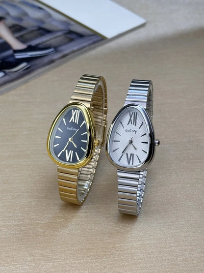 New Ladies Watches gift Snake Head Watch for Women Luxury Fashion Steel Strap Quartz Wristwatches Dropshipping Clock