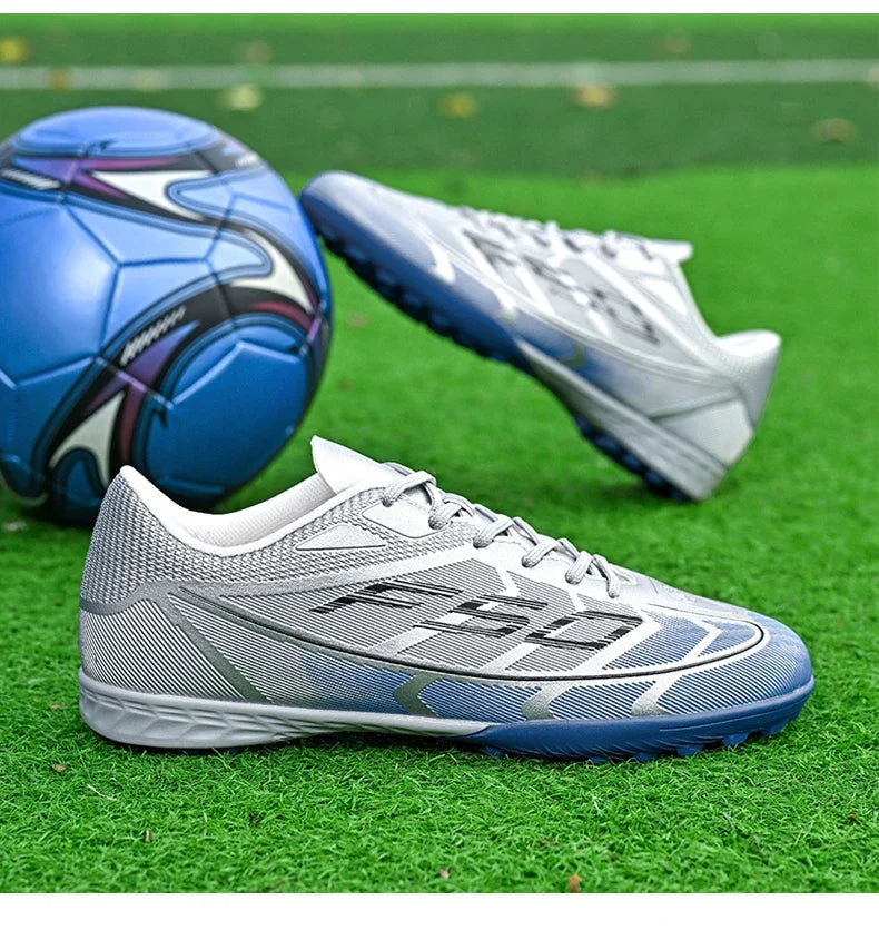 Nouvelles chaussures de football pour hommes, chaussures de sport respirantes, antidérapantes, de haute qualité, chaussures de football pour match en plein air, futsal, haute cheville, ultralégères