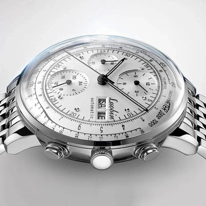 Luxuriöse Automatikuhr für Herren, mechanisch, selbstaufziehend, Business-Armbanduhr aus Edelstahl mit Leuchtanzeige, Relojes Para Hombre 2020