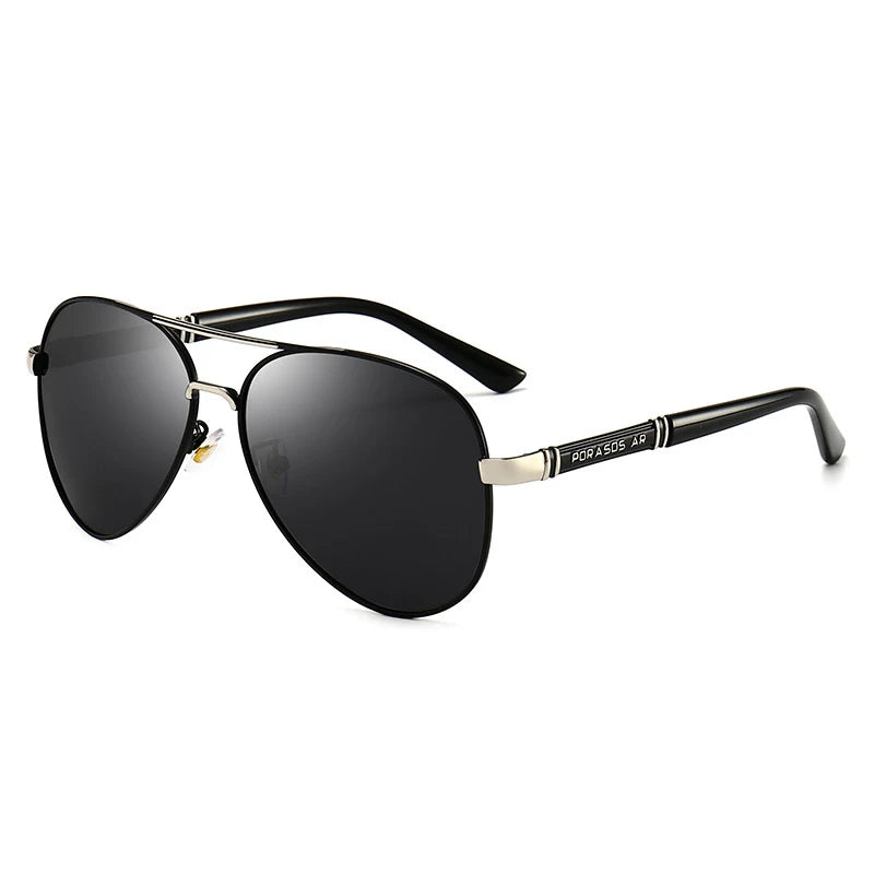 Ochelari de soare clasici Big Pilot pentru bărbați și femei, de lux, din metal, negri, de aviație, ochelari de soare pentru bărbați, la modă, pentru condus și vacanță, UV400, ochelari de protecție
