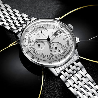 Luxuriöse Automatikuhr für Herren, mechanisch, selbstaufziehend, Business-Armbanduhr aus Edelstahl mit Leuchtanzeige, Relojes Para Hombre 2020