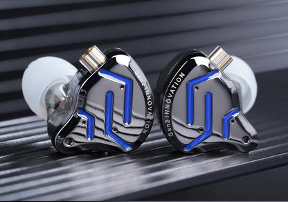 Cuffie cablate in-ear KZ ZSN Pro 2 Hybrid – Auricolari 1BA+1DD HiFi con bassi, cancellazione del rumore e microfono