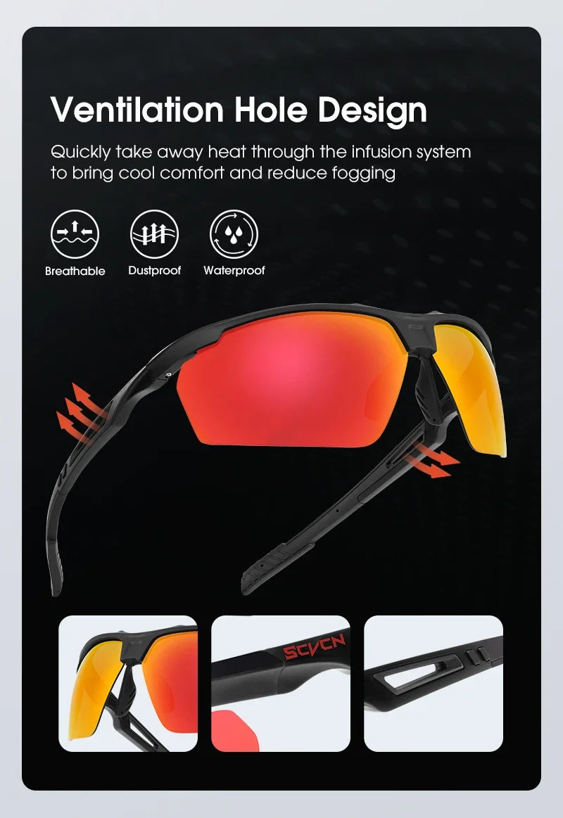 Ochelari de ciclism polarizați SCVCN, ochelari de soare pentru alergare, protecție UV, ochelari pentru ciclism sportiv, MTB, bicicletă de șosea, ochelari pentru femei, ochelari de protecție pentru ciclism