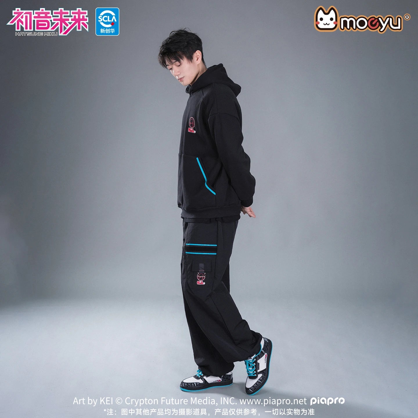 Moeyu Hatsune Miku Shoes for Women and Men Vocaloid Cosplay Anime Sneakers Tennis Lace-Up Sport Athletic Running Casual Shoes