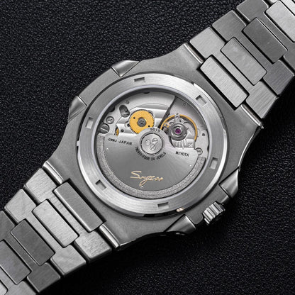 Orologio da uomo Sugess automatico meccanico, movimento Miyota 9015, quadrante MOP, luminoso, impermeabile 5bar, bracciale di lusso S466
