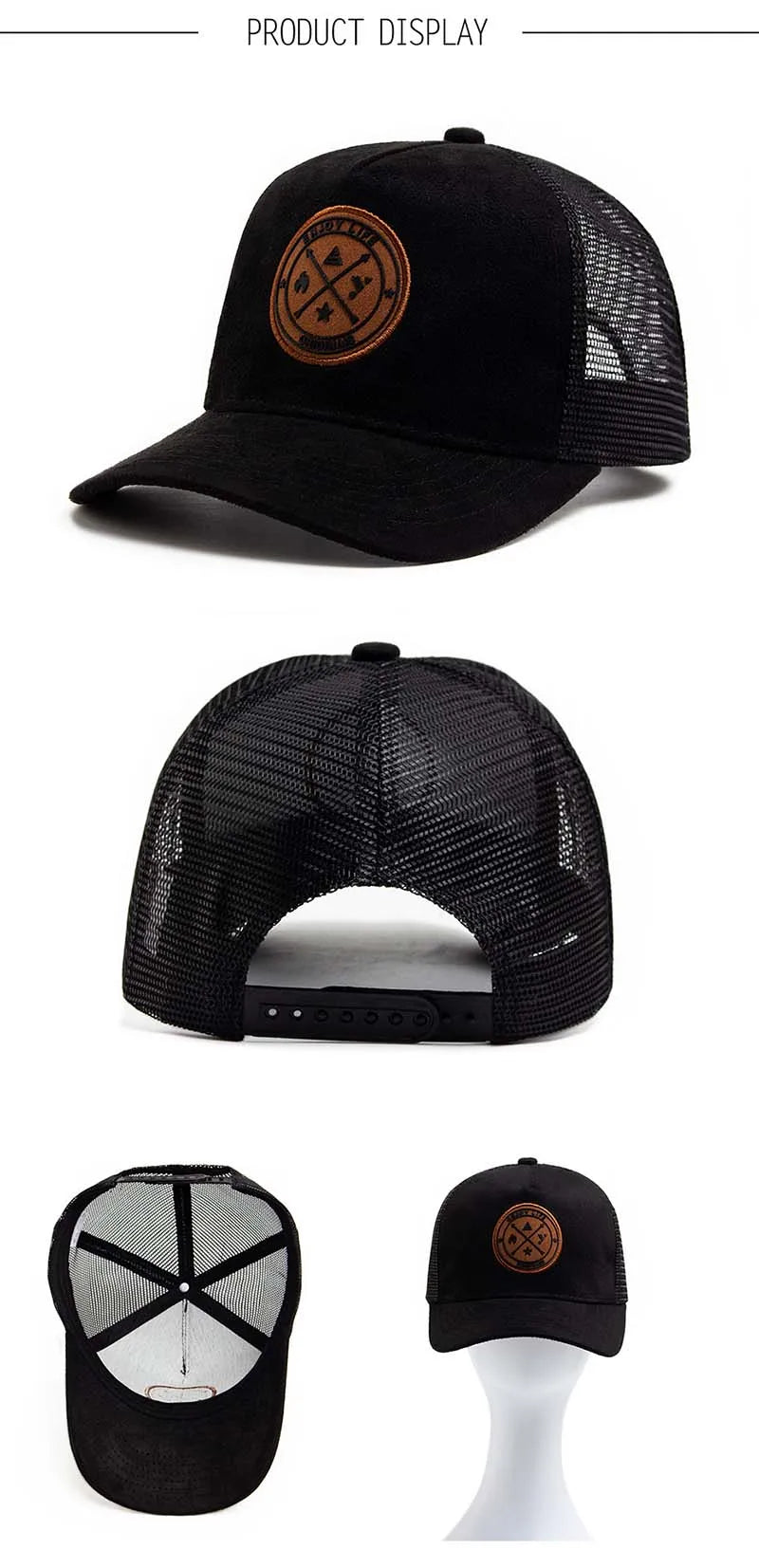 Hot selling high quality Mesh Baseball Cap unisex Fashion Casual Breathable Letter Icon Hip Hop Trucker Cap Outdoor Sport DadHat