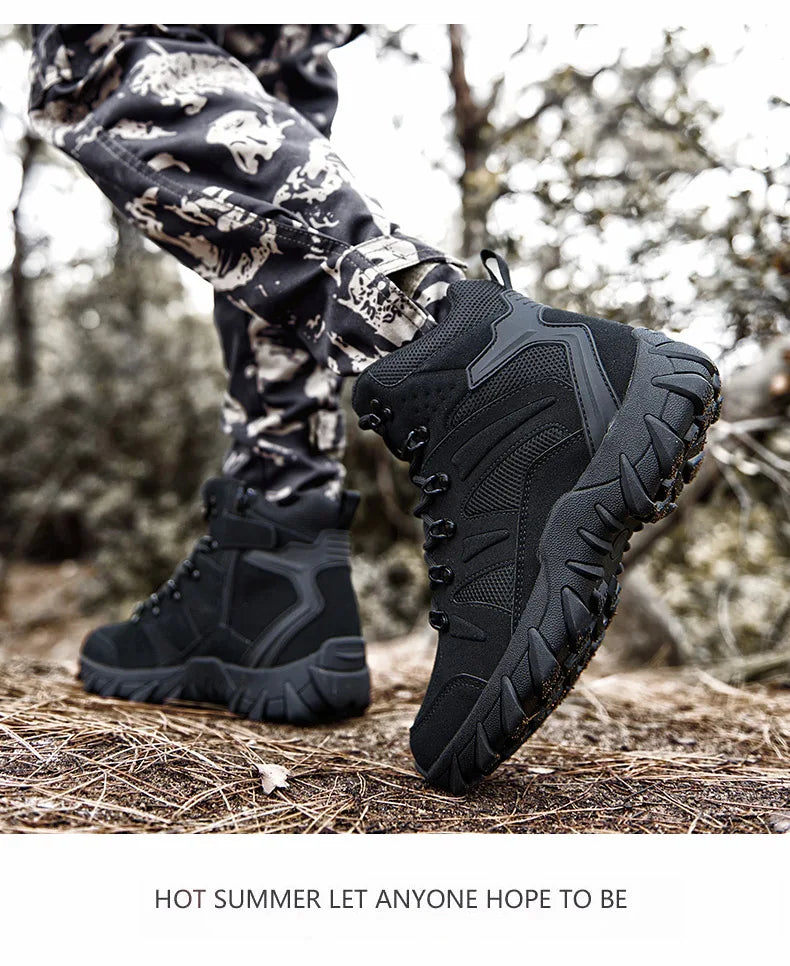 Verbeterde tactische gevechtstrainingslaarzen voor heren, outdoor camping, slijtvast, snelle respons, wandelschoenen, vissen, jagen, sneakers voor mannen