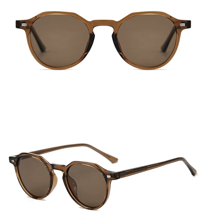 Ochelari de soare de modă Peekaboo TR90, UV400, pentru femei, verzi și maro, polarizați, pentru bărbați și femei, din acetat, unisex, stil de vară