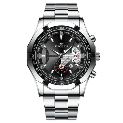 BINBOND Orginal Quartz Wristwatches For Men Luxury Luminous Waterproof Auto Date Men's Watch Stainless Steel Reloj Free Ship