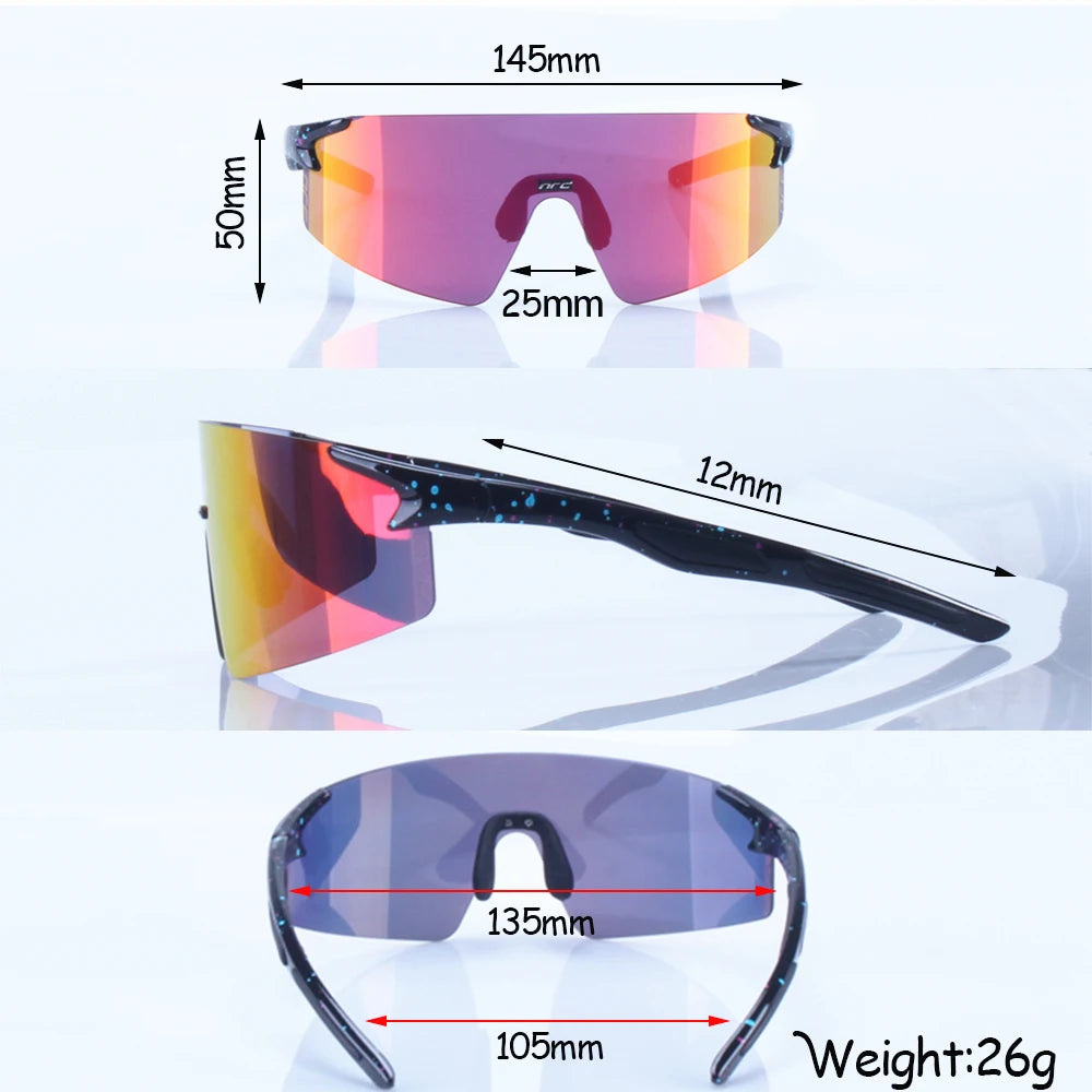 Ochelari de soare pentru ciclism marca NRC UV400 TR90, ochelari sportivi pentru bicicletă, MTB, mountain bike, pescuit, drumeții și călărie, pentru bărbați și femei
