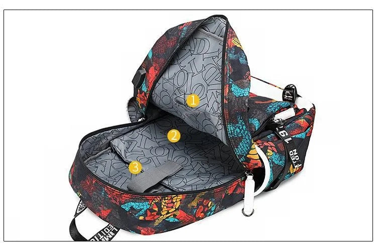 Mochila escolar para estudante com estampado do jogo Fortnite, para rapazes e raparigas, grande capacidade, impermeável, leve e resistente, presente de aniversário