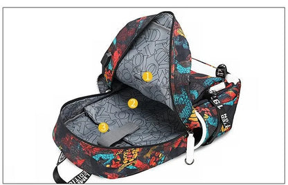 Mochila escolar para estudante com estampado do jogo Fortnite, para rapazes e raparigas, grande capacidade, impermeável, leve e resistente, presente de aniversário