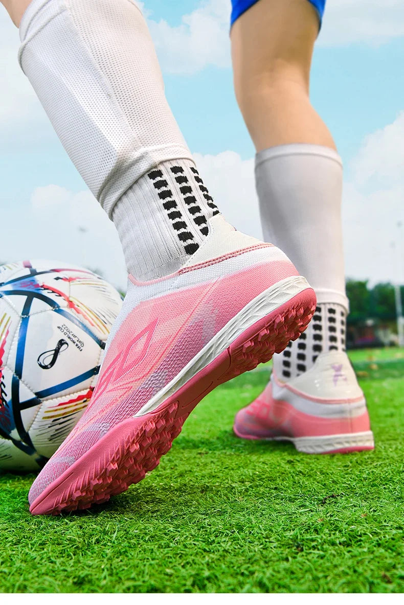 Men New Indoor TF Football Boots High Quality Training Original Male Breathable Non Slip Soccer Shoes Turf Futsal Football Shoes