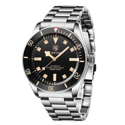 2026 New BENYAR Men's Luxury Automatic Watches Mechanical Business Waterproof Wrist Watch for Men Sports Luminous Men Bracelet