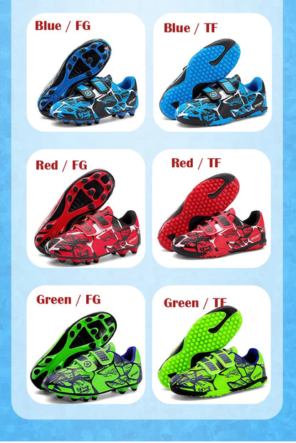 Soccer Cleats for Men and Women Breathable Lightweight Anti-Slip Firm Ground for Outdoor Football Training Match Sports