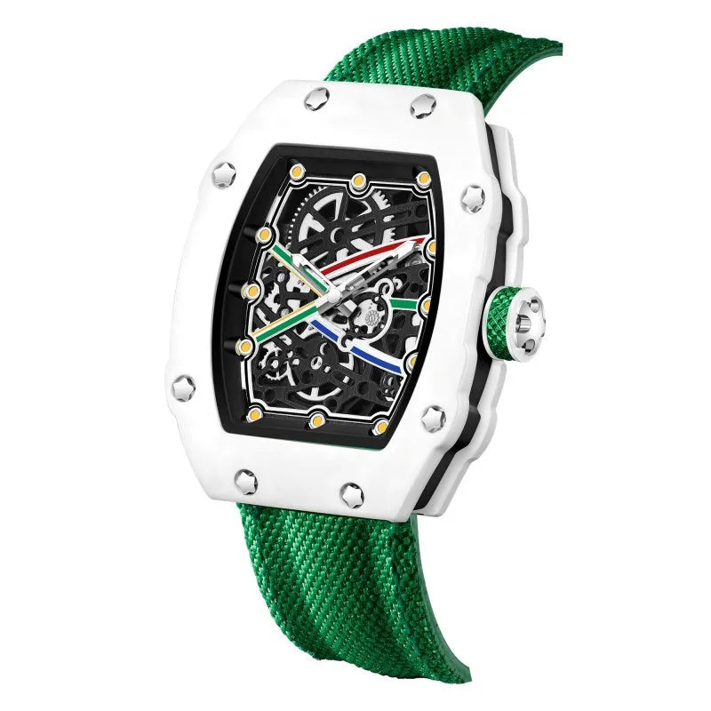 Neue ultraflache, tonnenförmige Quarzuhr für Herren – modisch, meistverkauft, Luxus-Marken-Herrenuhr