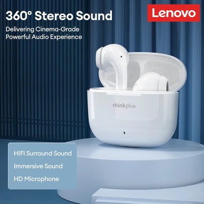 Lenovo LP40 Pro Wireless Bluetooth 5.0 Earbuds – HiFi Stereo Sound, Low Latency Gaming TWS Earphones with HD Call Mic & Charging Case