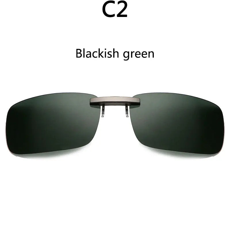 BOYSEEN Ochelari de soare polarizați cu clemă, lentile pentru vizibilitate zi și noapte la volan, unisex, sport, pescuit, ochelari pentru miopie, bărbați, femei, călătorii, activități în aer liber
