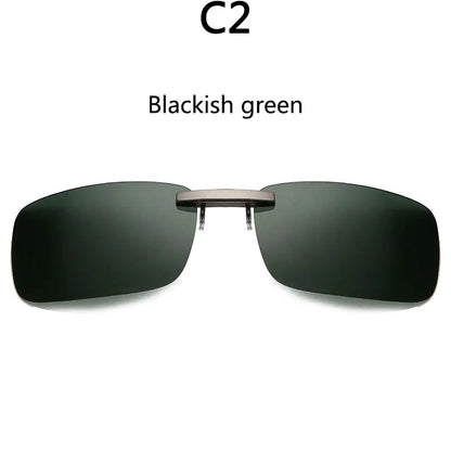 BOYSEEN Ochelari de soare polarizați cu clemă, lentile pentru vizibilitate zi și noapte la volan, unisex, sport, pescuit, ochelari pentru miopie, bărbați, femei, călătorii, activități în aer liber