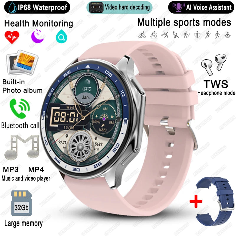 2025 New For OPPO Watch X High-End Business Watch Men 32Gb Memory Video Playback Smart Watch Sports Fitness Waterproof Bracelet