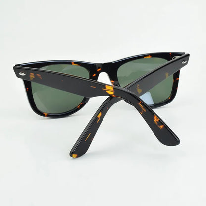 Ochelari de soare clasici cu lentile de sticlă Ochelari de soare din acetat pentru bărbați Y-2140 Design cu nit dublu Ochelari de protecție eleganți pentru femei, cu formă pătrată, cu protecție UV