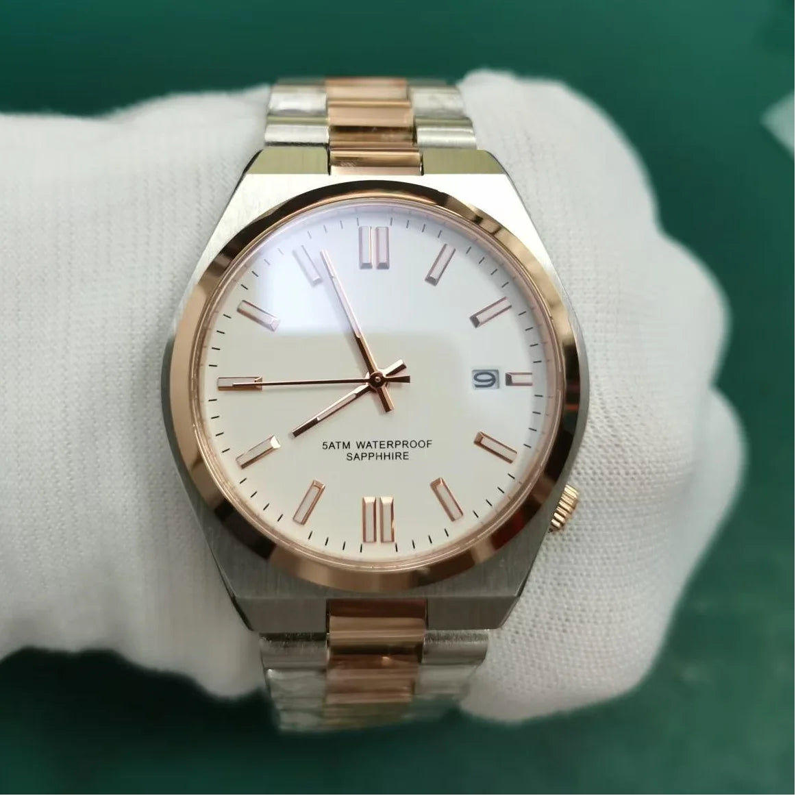 DD40MM Sapphire Crystal Stainless Steel Men Watch Japan Miyota Movement Waterproof Luxury Business Sport Men's Analog Wristwatch