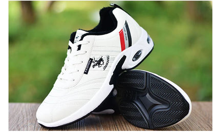 Men's Leather Sneakers Casual Versatile Outdoor Non-slip Running Footwear Fashion Men's Board Shoes Zapatos Homme
