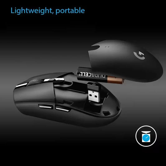 Logitech G304 LIGHTSPEED Wireless Gaming Mouse with HERO 12K Sensor, 12000 DPI, 6 Programmable Buttons, Ultra-Fast Wireless Gaming Mouse for PC & MacOS