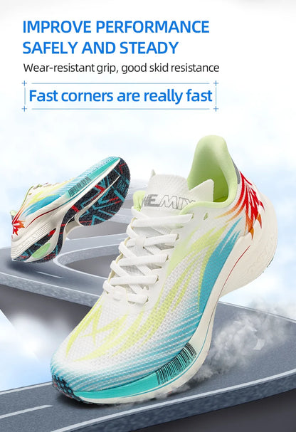 ONEMIX 2026 New Arrival Training Running Shoes for Men, Full Sole Nylon Plate Sport Shoes, Breathable Summer Female Jogging Shoes