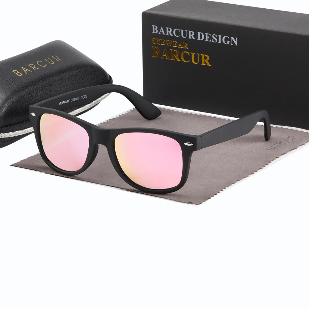 Ochelari de soare sport pentru bărbați și femei marca BARCUR, cu ramă ultra-ușoară din PC de înaltă calitate, protecție UV400, pentru activități în aer liber, conducere și ciclism