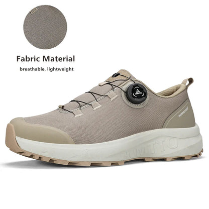 HUMTTO kožne cipele za muškarce, zimske outdoor sportske cipele za kampiranje, prozračne trekking čizme, muške neklizajuće planinarske tenisice