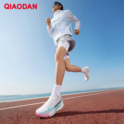 QIAODAN Men's Trail Running Shoes 2026 WIND 4 Jogging Sport Shoes GYM Mesh Breathable Athletic Running Sneakers QDB023262298