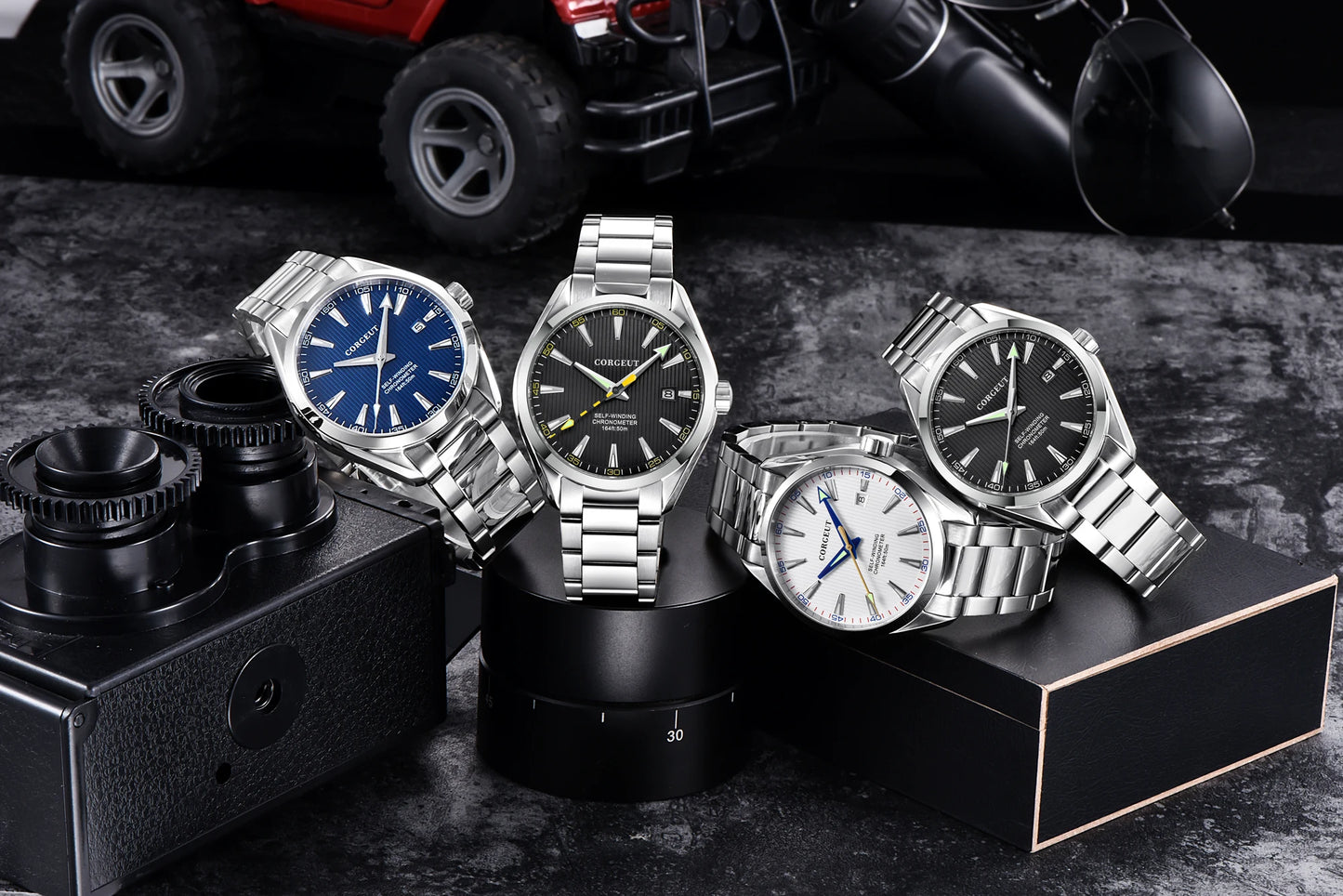 CORGEUT 41mm Luxury NH35 Movement Watch for Men Sapphire Glass Sport Clock Automatic Men's Watch Mechanical Watches