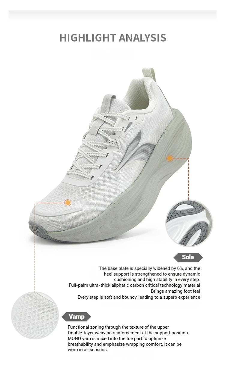361 Degrees PopBlaze 5 Men Running Shoes New Cushioning Thick-Soled Breathable Non-Slip Outdoor Jogging Male Sneakers 672532212