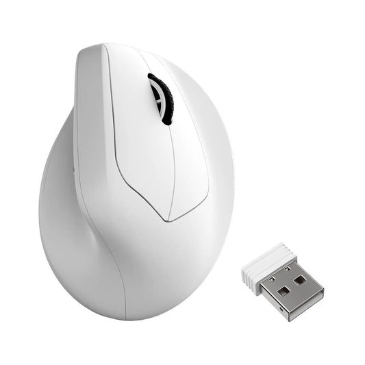 Keychron M5 bezprzewodowa ergonomiczna mysz optyczna, częstotliwość odpytywania 8K, 2.4GHz i Bluetooth, Type-C, sensor 3950