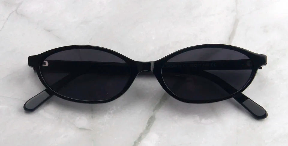 Ochelari de soare mici, ovali, din acetat, la modă, pentru femei, în stilul anilor '90; ochelari de soare vintage pentru bărbați; ochelari polarizați la modă, cu protecție UV400