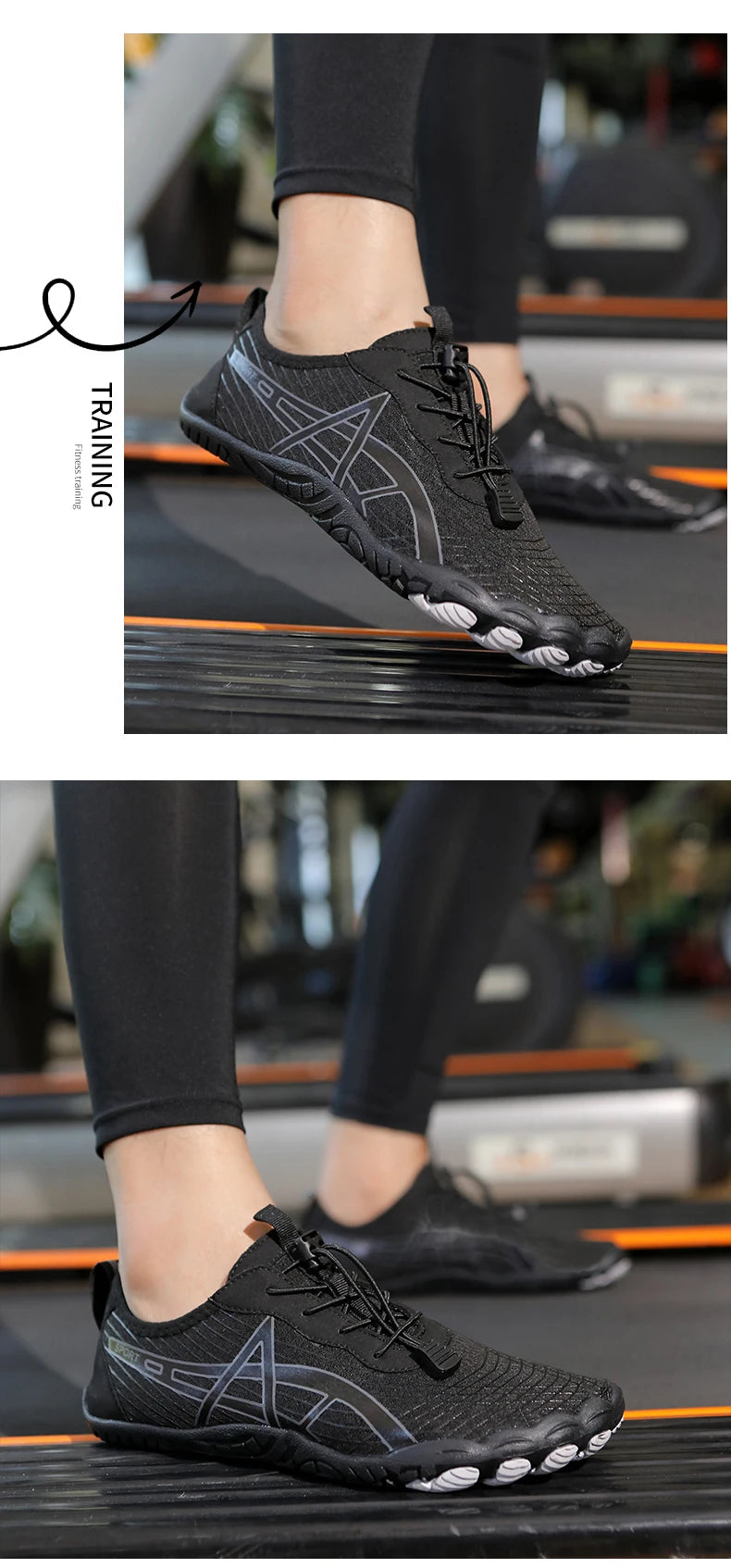 Aqua Shoes Herr Vattenskor Barfota strandskor Unisex Snabbtorkande utomhusskor Träningsskor Gymskor Sneakers Storlek 35–46