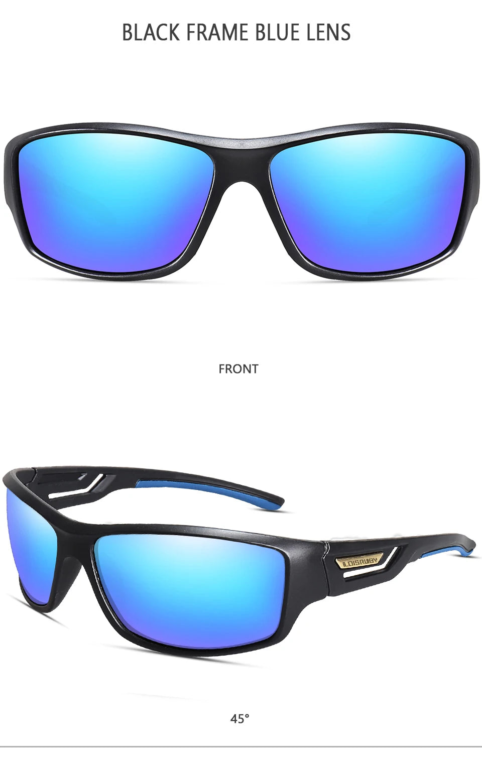 Ochelari de soare LOISRUBY cu lentile polarizate, camuflați, pentru ciclism, șofat, activități în aer liber, protecție Tacakle, sport, pescuit și alergare