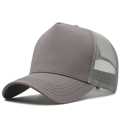 2024 Adult Summer Cotton Trucker Hat Lady Mesh Sun Hats Big Hat Men Plus Size Baseball Caps 55-60cm 60-65cm