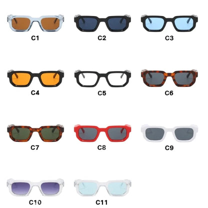 Ochelari de soare pătrați cu ramă mică, protecție UV, stil punk, pentru femei, cu imprimeu leopard, UV400, ochelari retro, pentru fotografie